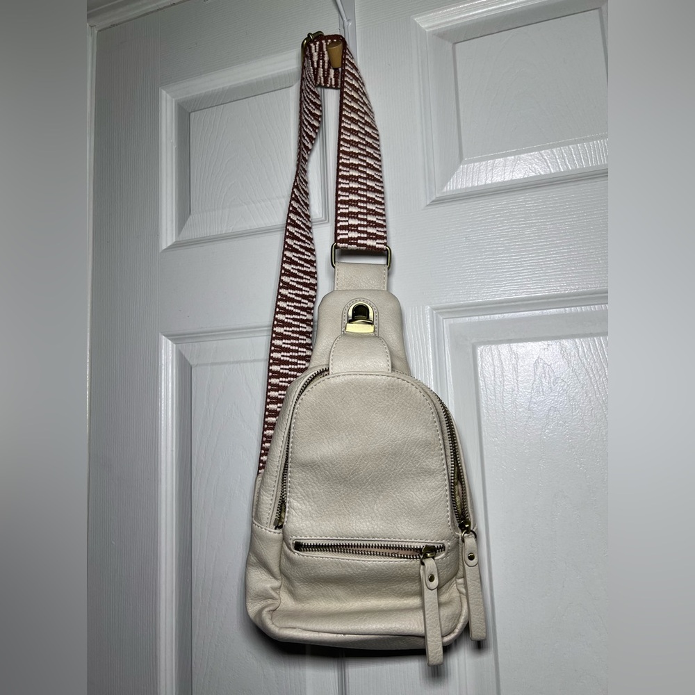 Urban Expressions | Textured Crossbody Sling Bag | Faux Leather | Adjustable - Picture 5 of 13